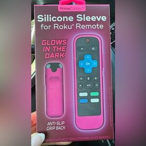 Pink Silicone Sleeve for Roku Remote